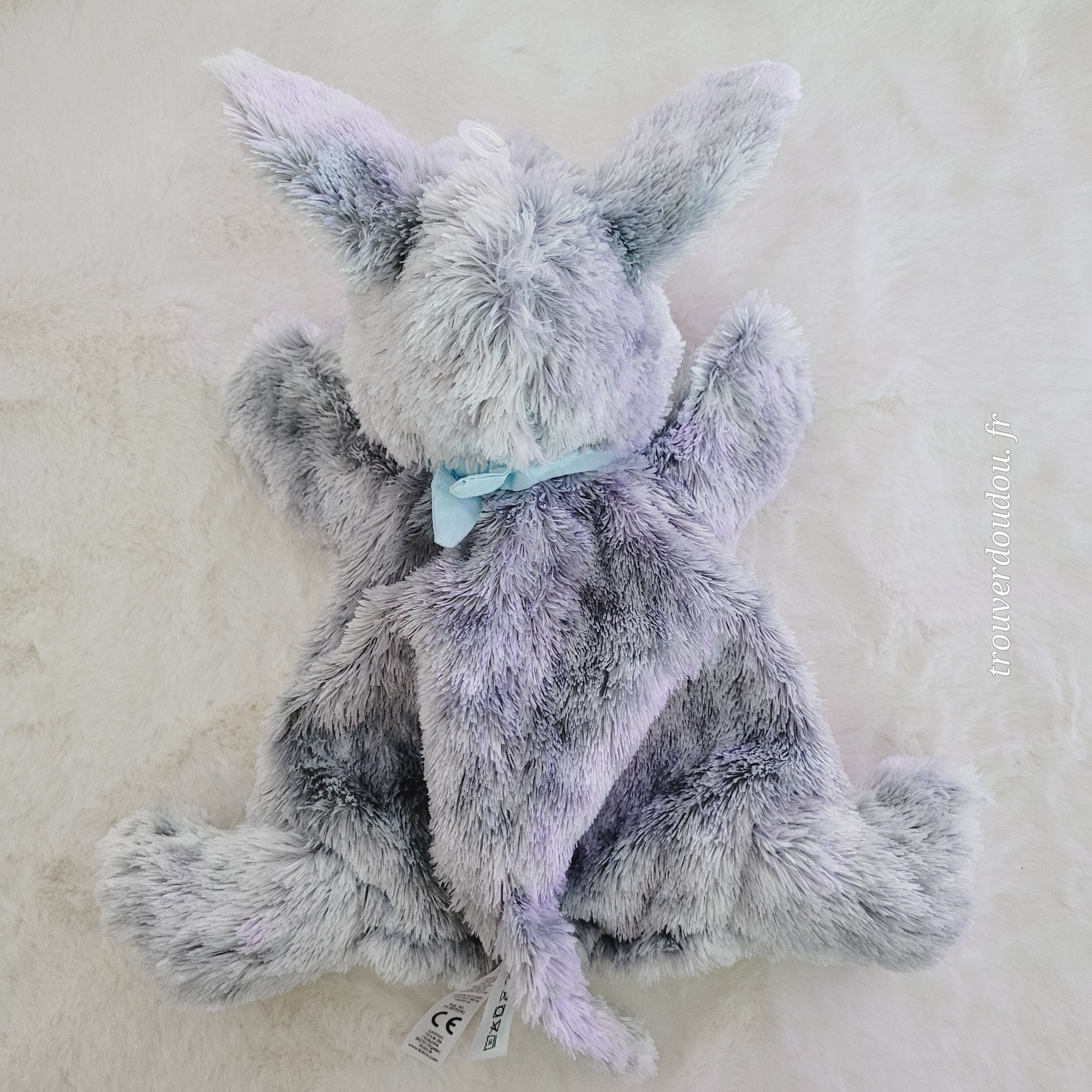 Doudou Marionnette Âne "Régliss'" Gris - Kaloo - Collection Les Amis - Neuf