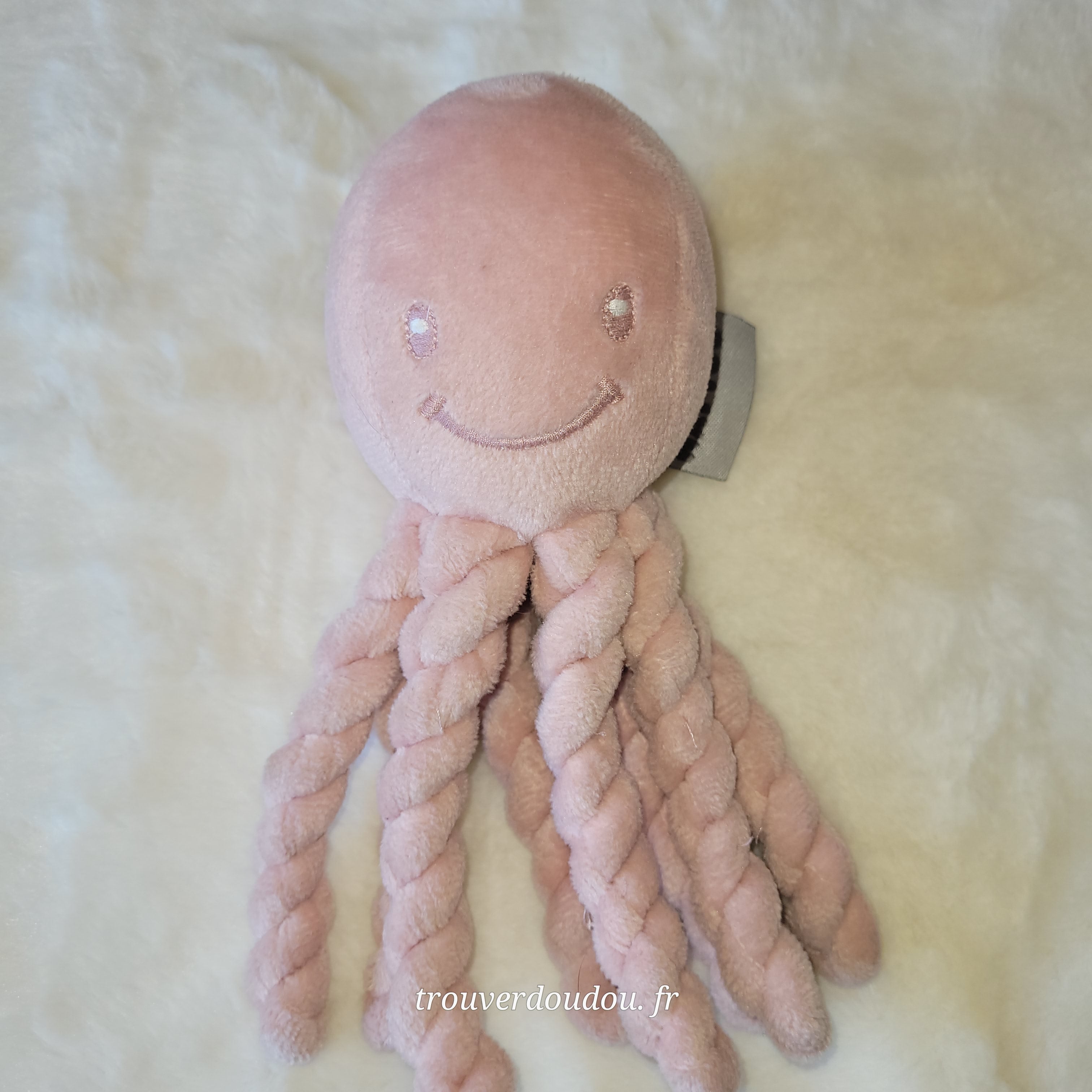 Doudou Pieuvre Lapidou Rose Clair - Nattou - Occasion