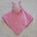Doudou cochon plat Peppa Pig rose et rayé violet - Sambro Très bon état