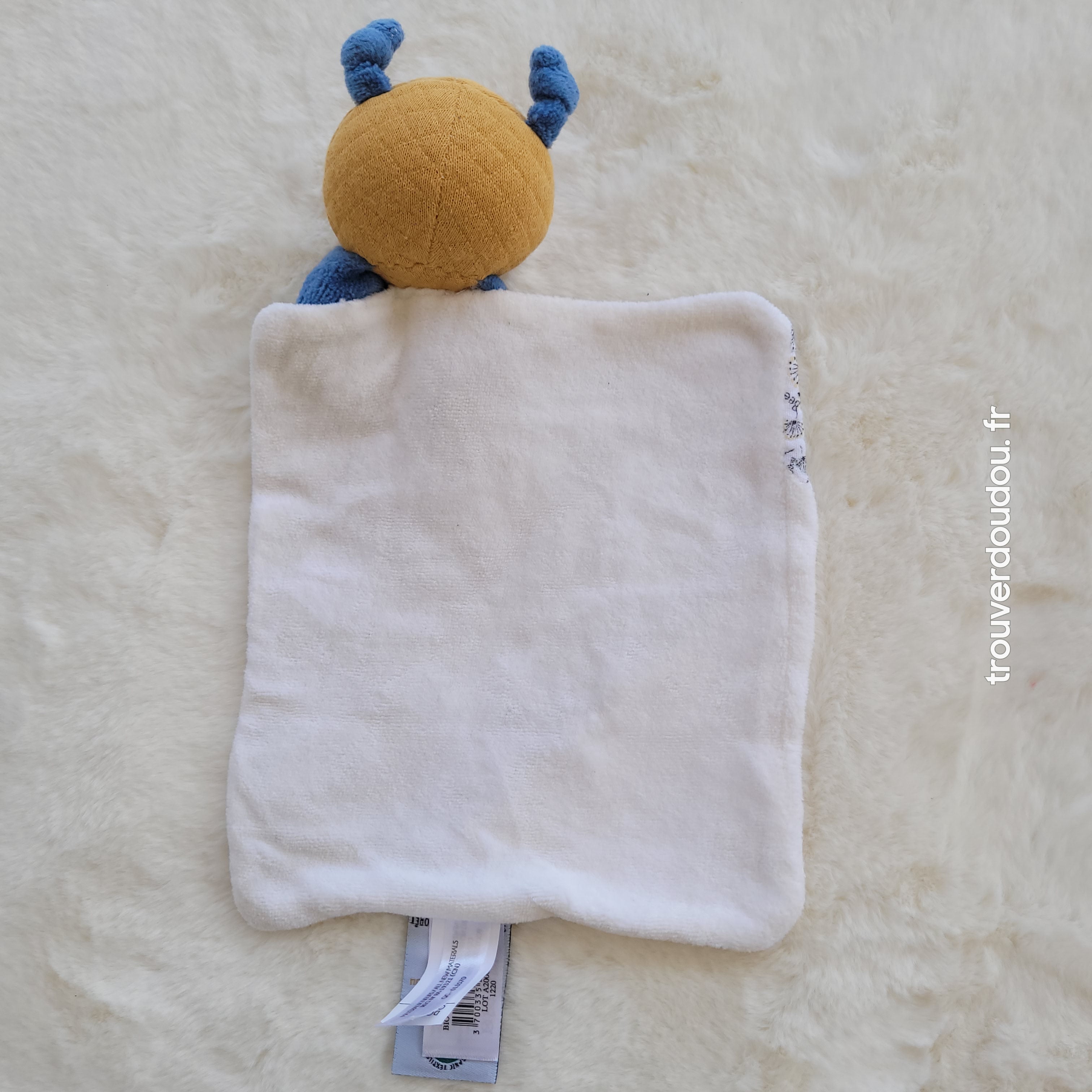 Doudou Plat Abeille Pollen Bio - Doudou et Compagnie - Occasion Très Bon État