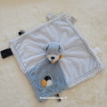 Doudou plat Tidou Chien Achille bleu broderie ballons - Noukie's Très bon état