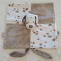 Doudou Plat Chien "Max" Marron et Blanc à Pois - Nattou - Collection Max & Noa - Très Bon État