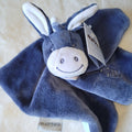 Doudou Plat Âne "Alex" Bleu Marine - Nattou - NEUF