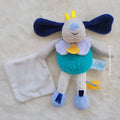 Doudou Chien Pépin Mouchoir Blanc Baby Nat - Occasion Très Bon État