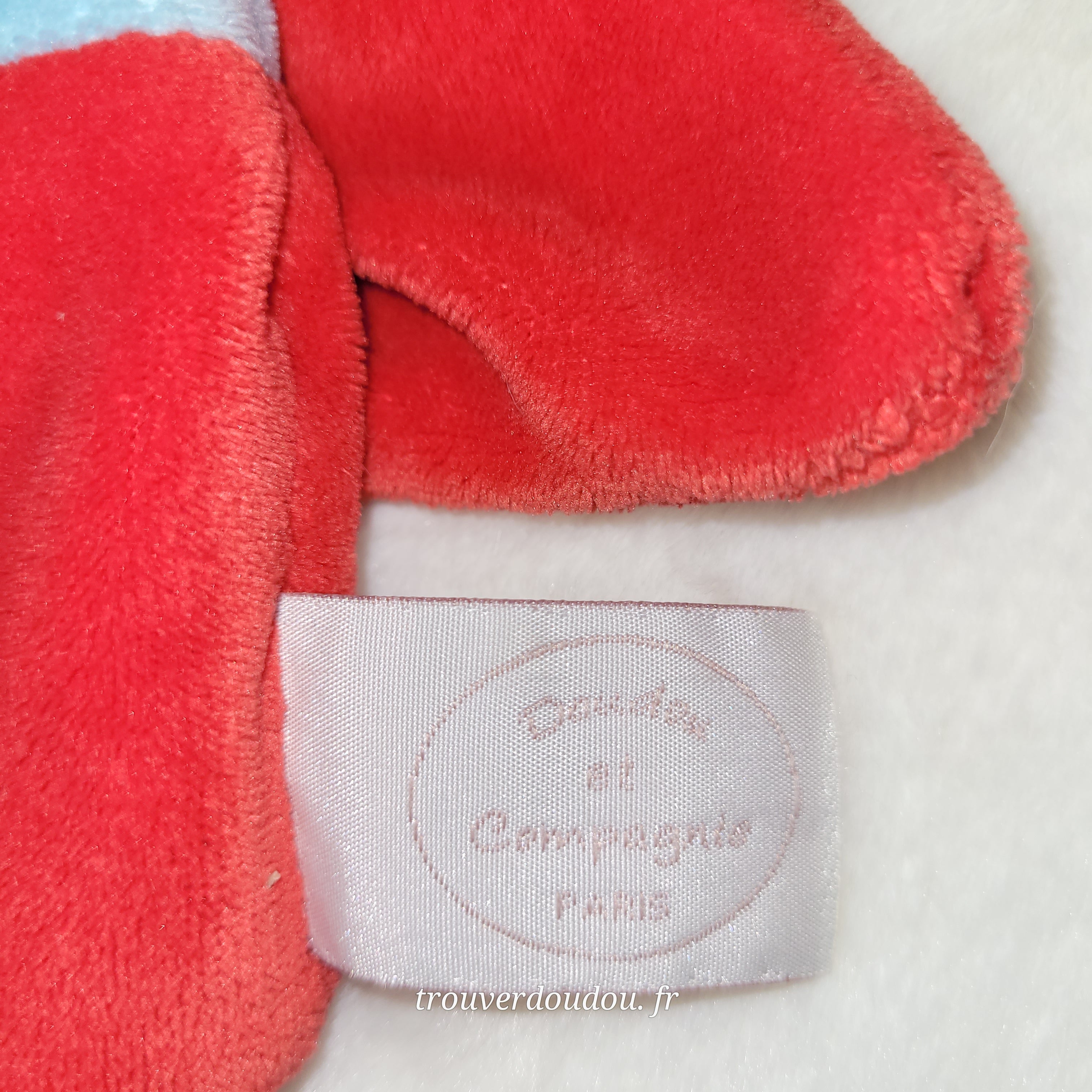Doudou Marionnette Garçon Super Héros Rouge Bleu - Doudou et Compagnie - Occasion DC2354