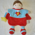 Doudou Marionnette Garçon Super Héros Rouge Bleu - Doudou et Compagnie - Occasion DC2354