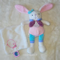 Doudou Pantin Lapin Rose "Berry" - Baby Nat' - État Comme NEUF BN0241