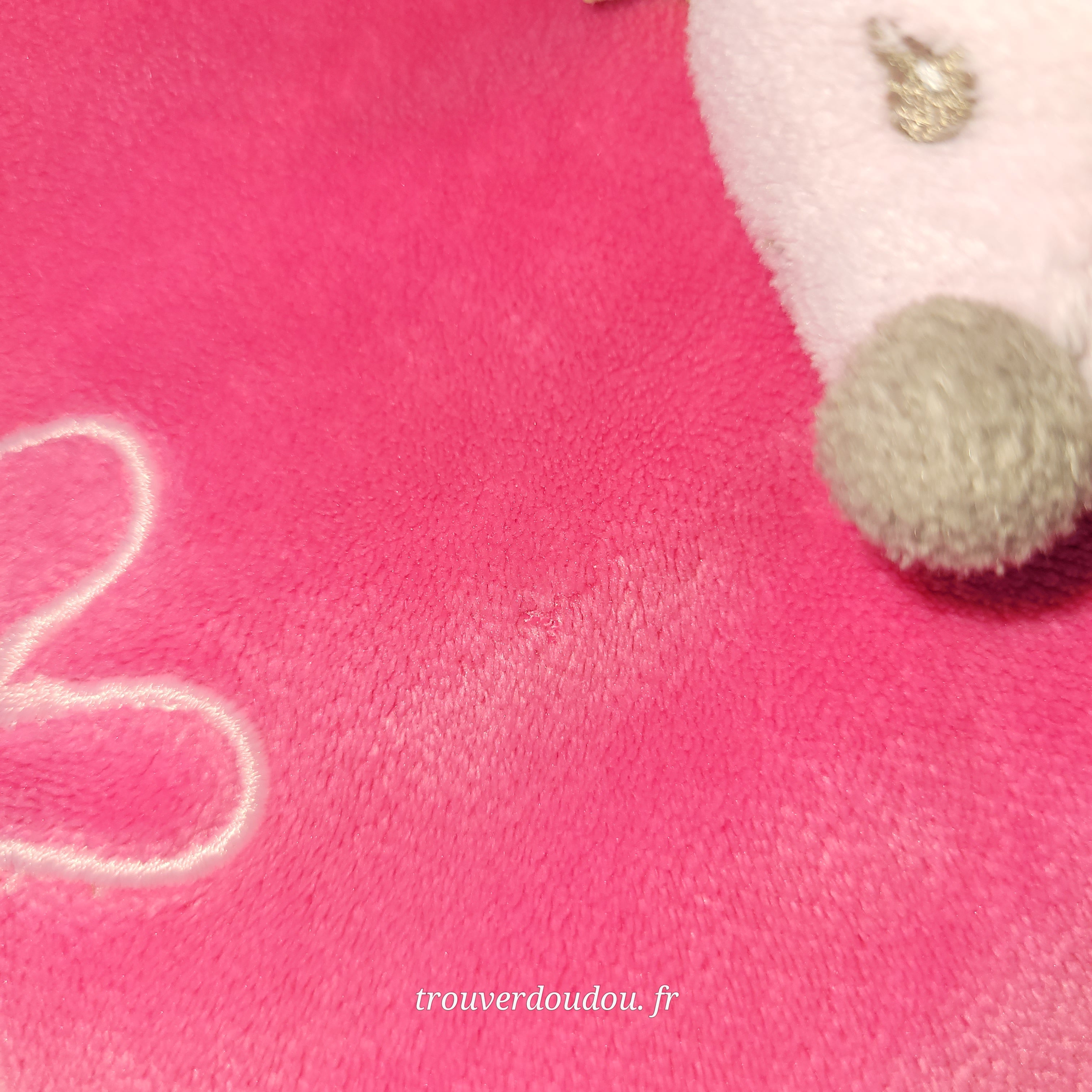 Doudou Plat Hérisson "Alizée" Rose et Gris - Nattou - Collection Manon & Alizée - Très Bon État
