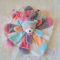 Doudou Plat Ours Pantin Multicolore "Les Petits Bonheurs" - Doudou et Compagnie - collector Très Bon État