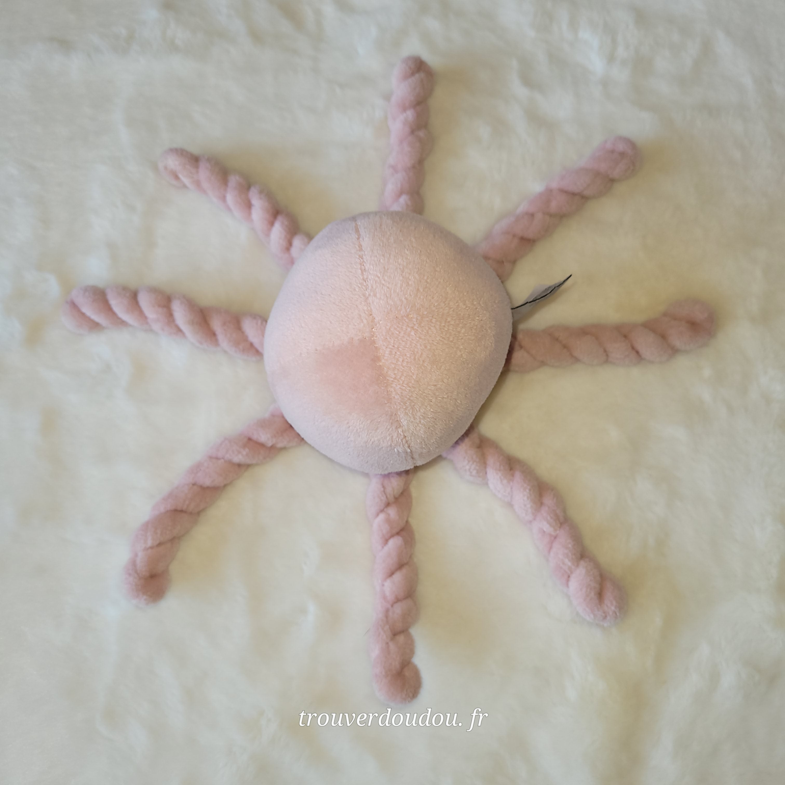 Doudou Pieuvre Lapidou Rose Clair - Nattou - Occasion