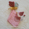 Doudou Plat Papillon en Lange Rose et Anneau de Dentition Oiseau - Little Dutch - Collection Flowers & Butterflies