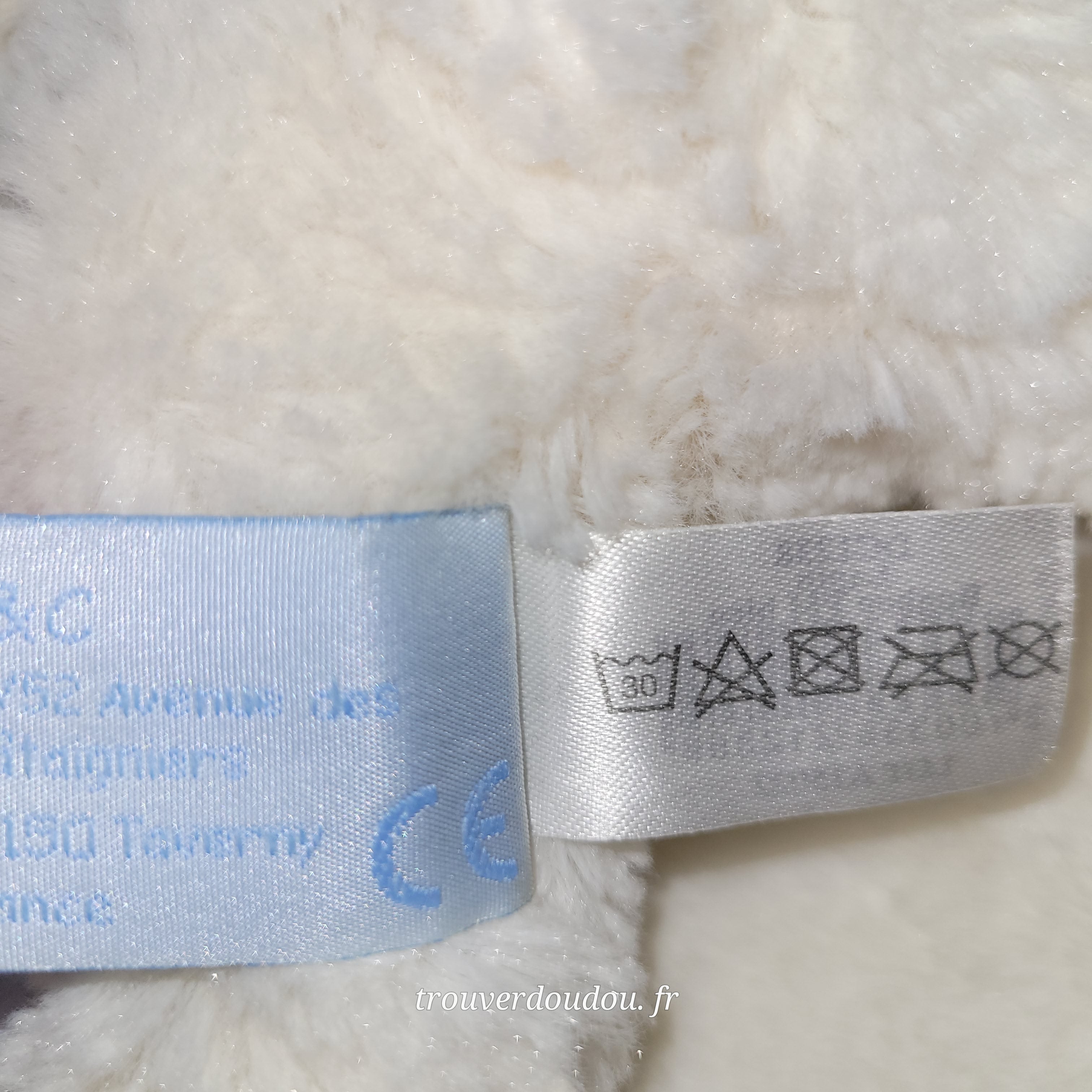 Peluche Lapin "Bonbon" Bleu - 16 cm - Doudou et Compagnie - occasion DC1238