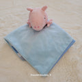 Doudou cochon plat Peppa Pig bleu et rayé - Sambro Très bon état