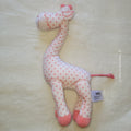 Doudou Peluche Girafe Rose à Étoiles - Tape à l'Œil (TAO) - Hochet Intégré - Occasion