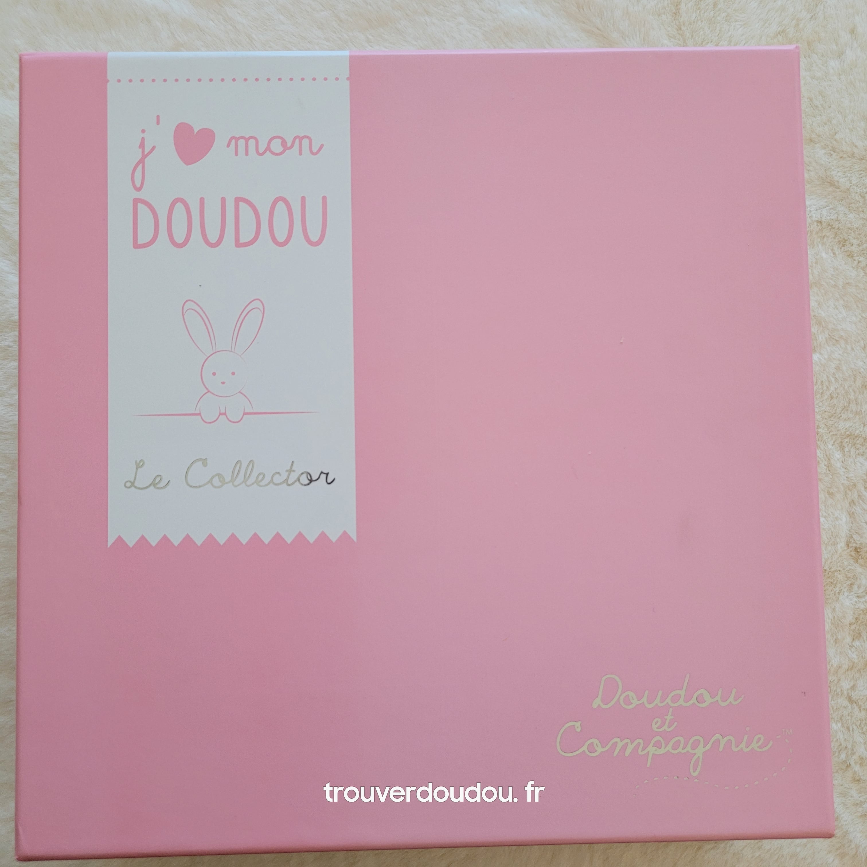 Doudou Plat Ours "Collector" Rose et Mauve - Doudou et Compagnie (DC2920) - Très Bon État
