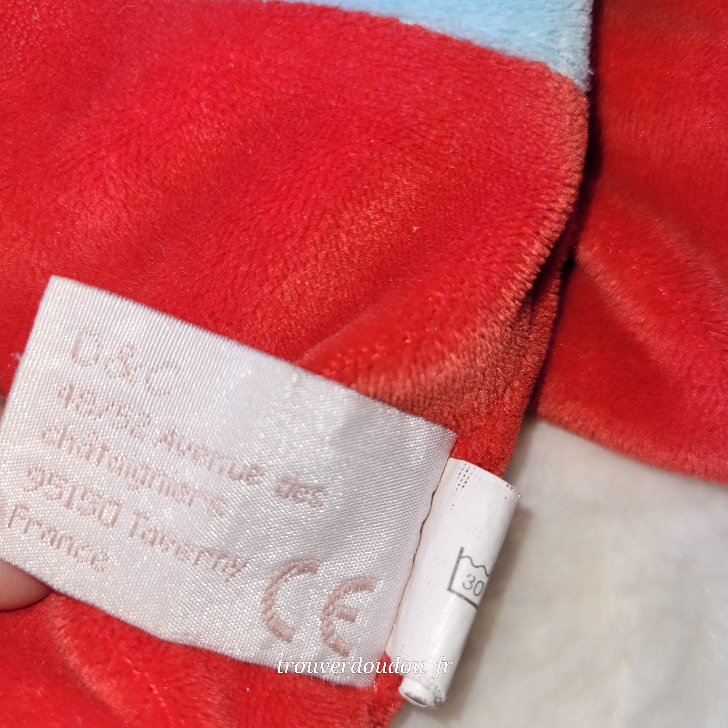 Doudou Marionnette Garçon Super Héros Rouge Bleu - Doudou et Compagnie - Occasion DC2354