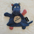 Doudou Plat "Globe Trotoys" Hippipos l'Hippopotame Bleu - Les Déglingos - Très Bon État